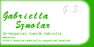 gabriella szmolar business card